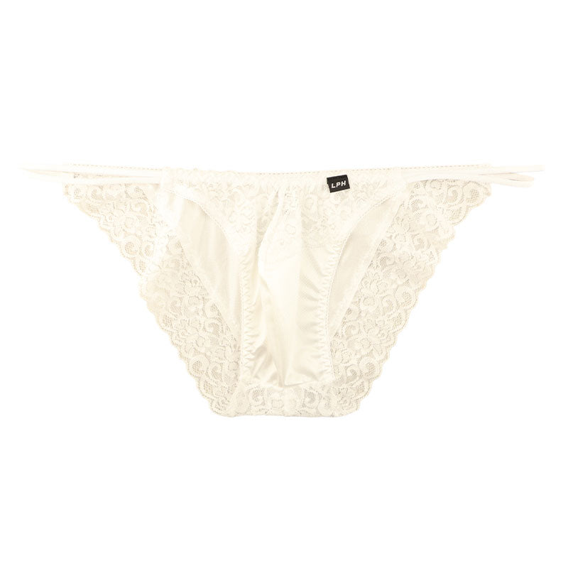 メンズ 光沢フェリカ生地使用 メンズフルバックショーツ 透け感レースでセクシー＆エレガント 快適フィットで日常下着にも 826004