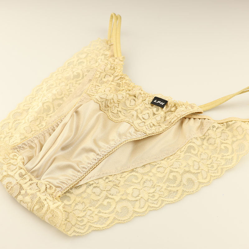 メンズ 光沢フェリカ生地使用 メンズフルバックショーツ 透け感レースでセクシー＆エレガント 快適フィットで日常下着にも 826004