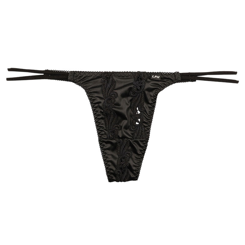 Men's T-Back Made with Felica Fabric, Featuring a Lustrous Sheen and Luxurious Feel 826018