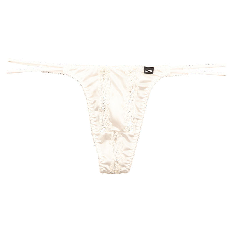 Men's T-Back Made with Felica Fabric, Featuring a Lustrous Sheen and Luxurious Feel 826018