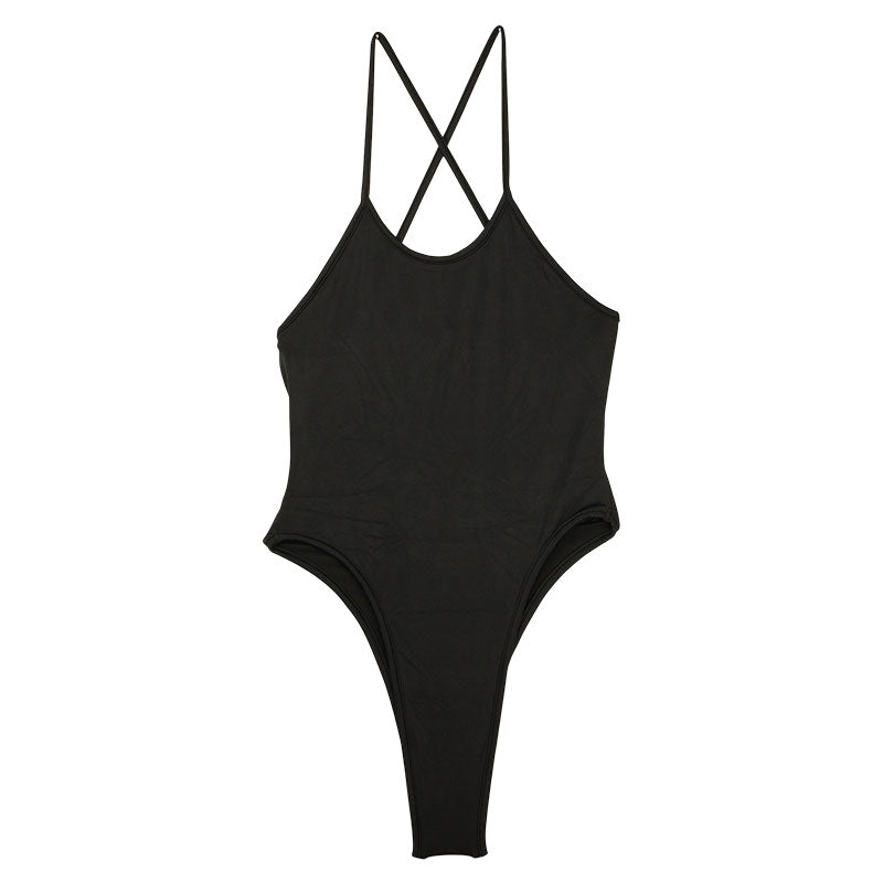 La-Pomme E6000 Fabric Leotard Costume Open Back Bikini 94020