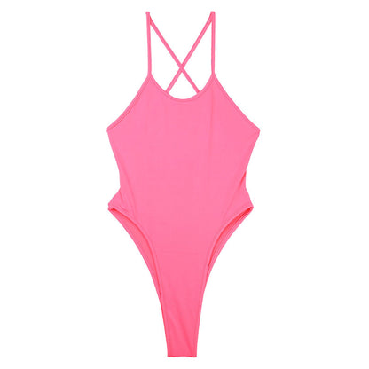 La-Pomme E6000 Fabric Leotard Costume Open Back Bikini 94020