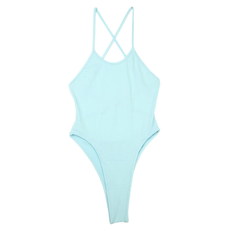 La-Pomme E6000 Fabric Leotard Costume Open Back Bikini 94020