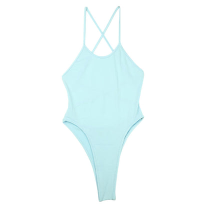 La-Pomme E6000 Fabric Leotard Costume Open Back Bikini 94020