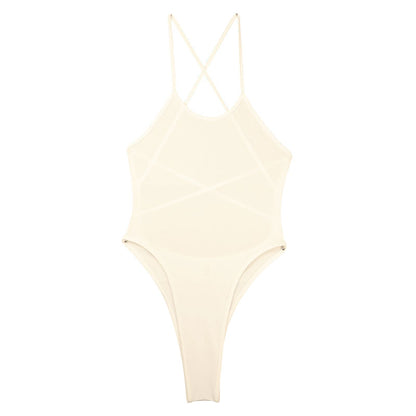 La-Pomme E6000 Fabric Leotard Costume Open Back Bikini 94020
