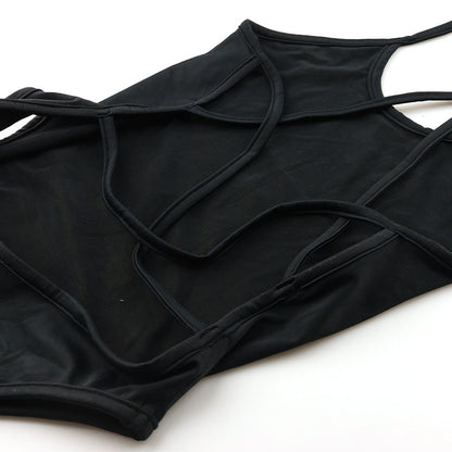 La-Pomme E6000 Fabric Leotard Costume Open Back Bikini 94020
