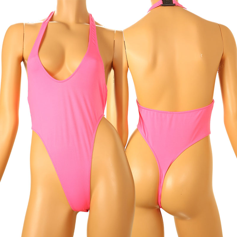 La-Pomme E6000 fabric T-back leotard bikini 94021, featuring a smooth and comfortable feel