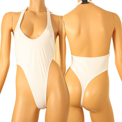 La-Pomme E6000 fabric T-back leotard bikini 94021, featuring a smooth and comfortable feel