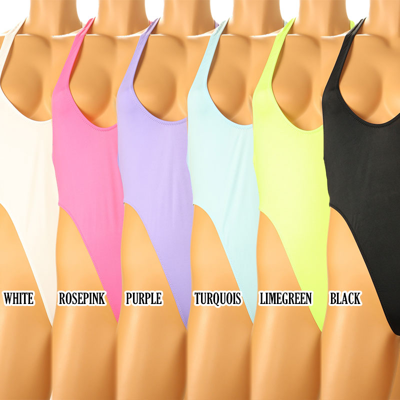 La-Pomme E6000 fabric T-back leotard bikini 94021, featuring a smooth and comfortable feel
