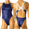 La-Pomme Super WET Fabric Competition Swimsuit Shiny Leotard Half Back Bikini 95916