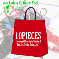 ラ・ポーム ラ・ポーム 【10枚入り！2026年新春福袋】ラ・ポーム レディースブラ＆ショーツセットプレイスーツレオタード競泳水着 コスチュームセット BPLM10P