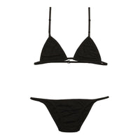 ラ・ポーム ブラ＆ショーツセット 通気性コットン 柔らか肌触り ハイパーローライズ BS002