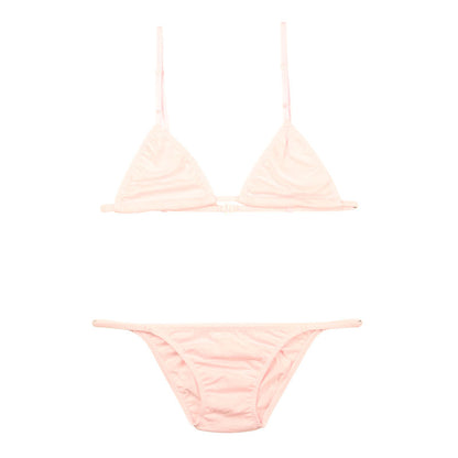 La Paum Bra &amp; Panty Set, Breathable Cotton, Soft to the Touch, Hyper Low Rise, BS002