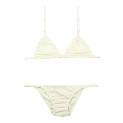 La Paum Bra &amp; Panty Set, Breathable Cotton, Soft to the Touch, Hyper Low Rise, BS002