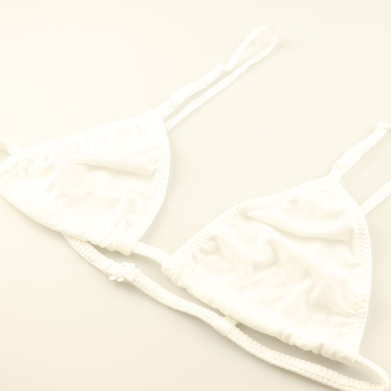 ラ・ポーム ブラ＆ショーツセット 通気性コットン 柔らか肌触り ハイパーローライズ BS002