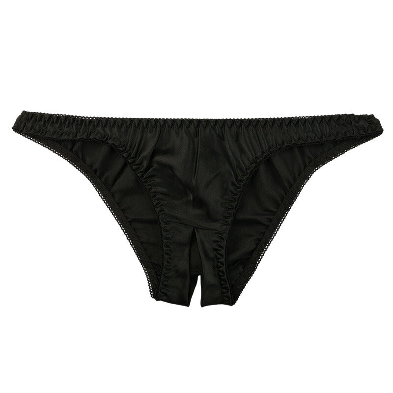 花音（Kanon Works）艶やかサテン素材 股ワレ仕様 セクシーフルバック KWS013