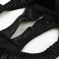 花音（Kanon Works）艶やかサテン素材 股ワレ仕様 セクシーフルバック KWS013