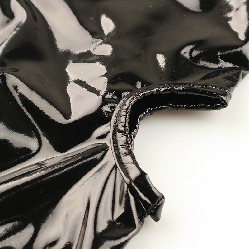 花音（Kanon Works）高級エナメル フェイスマスク 口開きタイプ 艶やか 光沢感 KZM004