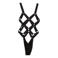 ラ・ポーム ライクラ生地 ソフトパワーゴム 亀甲デザインプレイスーツ LPS002