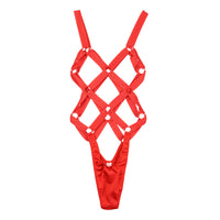 ラ・ポーム ライクラ生地 ソフトパワーゴム 亀甲デザインプレイスーツ LPS002