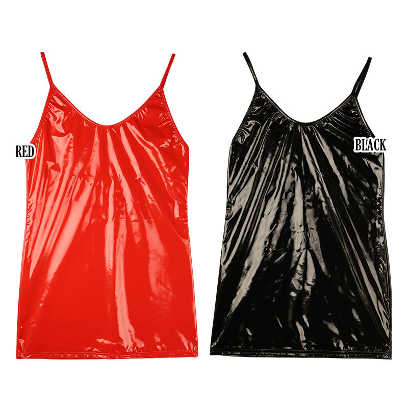 Cherry Love Patent Fabric Tight Bodycon Cherry Love Brand LS064