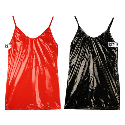 Cherry Love Patent Fabric Tight Bodycon Cherry Love Brand LS064