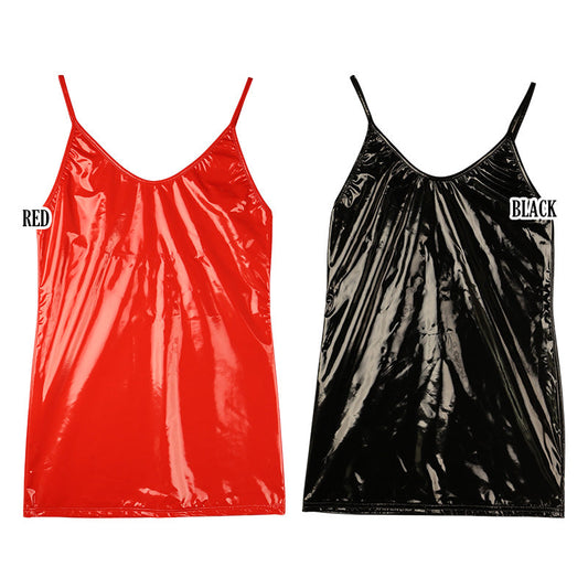 Cherry Love Patent Fabric Tight Bodycon Cherry Love Brand LS064
