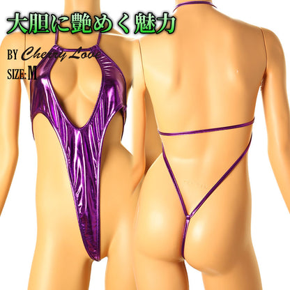 チェリーラブ 【大胆Gストリング】艶やかメタリック光沢 プレイスーツ セクシー衣装 LS145