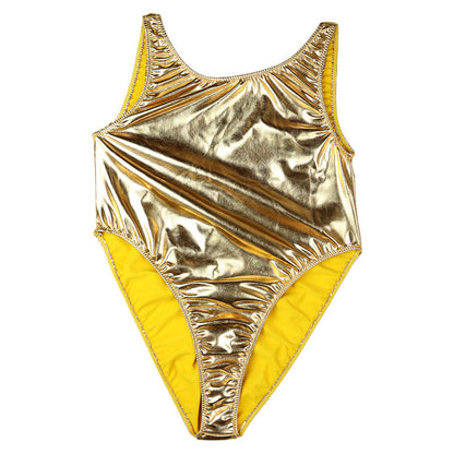 Cherry Love Metallic Fabric Costume Leotard Cherry Love Brand LS160