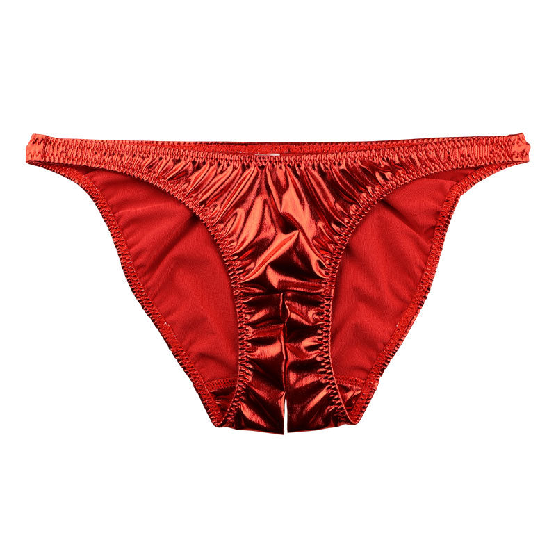 チェリーラブ 艶やか輝き メタリックフルバックショーツ 股ワレ大胆デザイン LS169