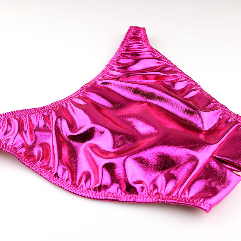 チェリーラブ 艶やか輝き メタリックフルバックショーツ 股ワレ大胆デザイン LS169