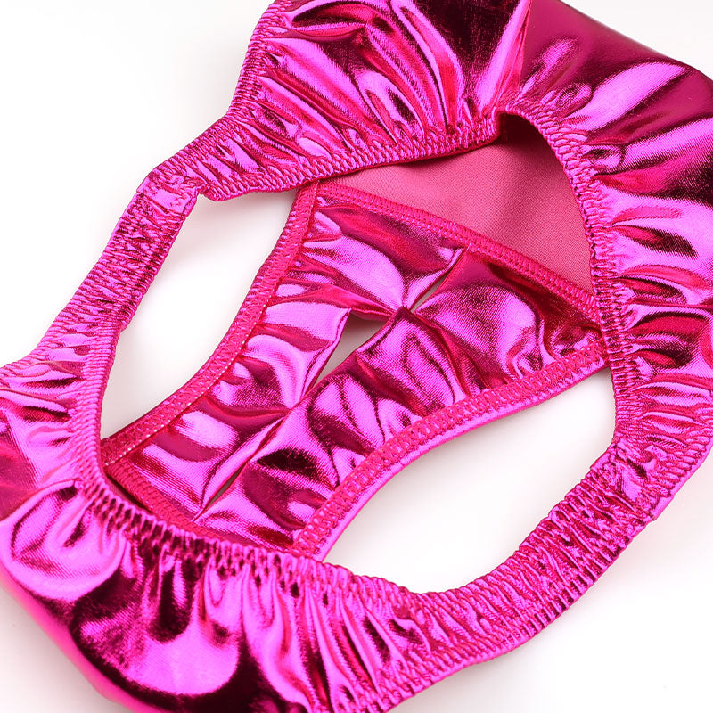 チェリーラブ 艶やか輝き メタリックフルバックショーツ 股ワレ大胆デザイン LS169