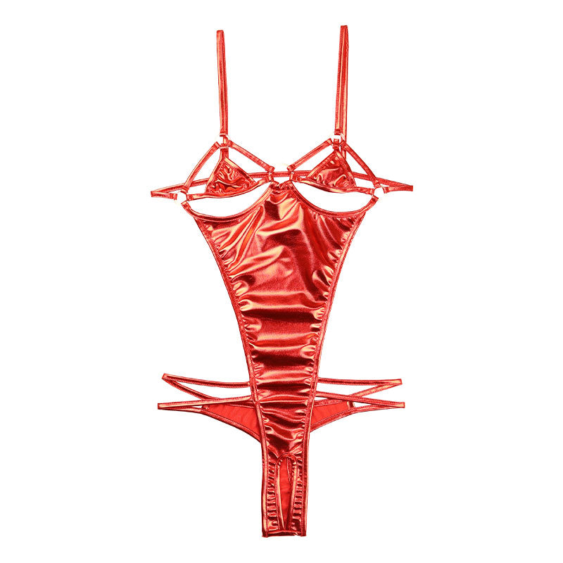 チェリーラブ 【極小＆大胆】オープンクロッチ メタリックプレイスーツ