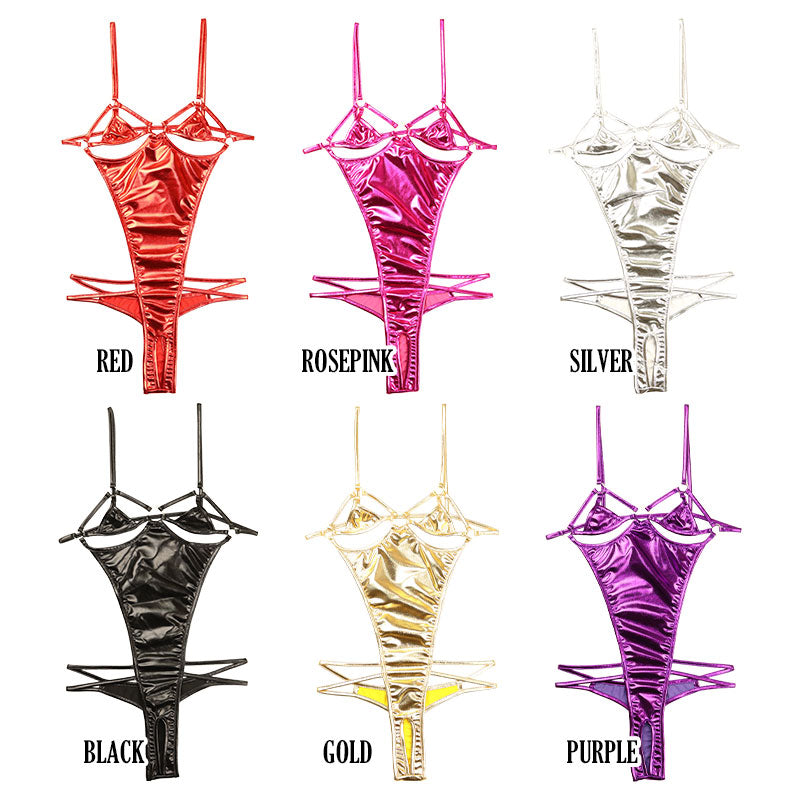 チェリーラブ 【極小＆大胆】オープンクロッチ メタリックプレイスーツ