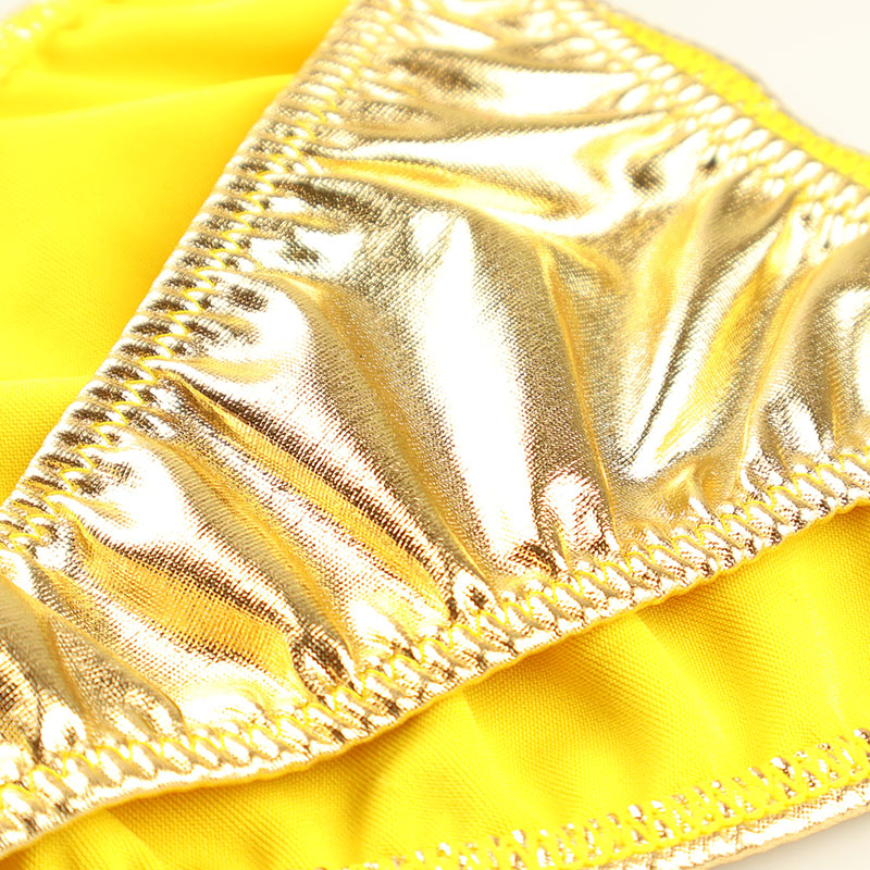 Cherry Love [Glossy] Metallic Fabric Side Strap Half Back Shorts LS199