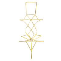 チェリーラブ キラキラメタリックプレイスーツ オープンバスト 格子模様 伸縮フィット LS207