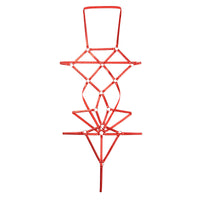 チェリーラブ キラキラメタリックプレイスーツ オープンバスト 格子模様 伸縮フィット LS207