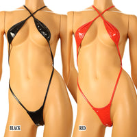 Cherry Love Enamel cross costume lingerie LS208, featuring a glossy, luxurious texture.