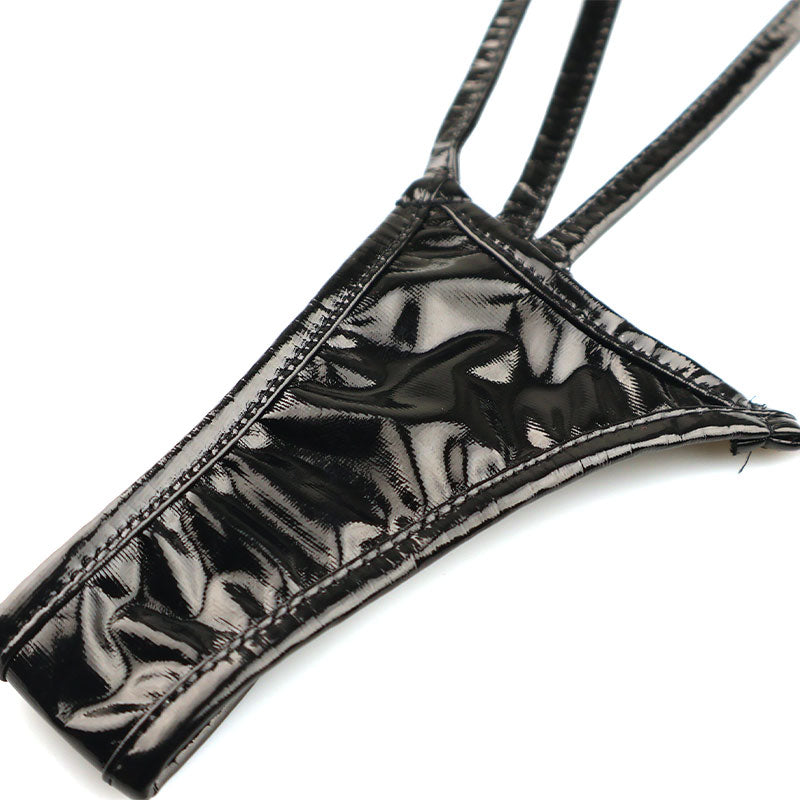 Cherry Love Enamel cross costume lingerie LS208, featuring a glossy, luxurious texture.