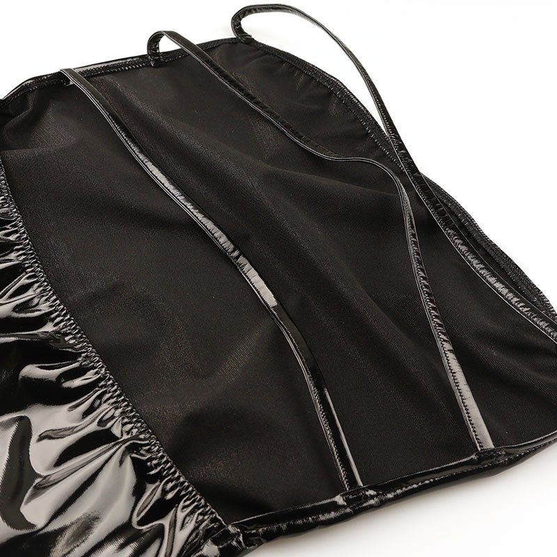 チェリーラブ エナメルボディコン チューブトップ タイトミニ マイクロミニコスチューム 光沢感 LS212