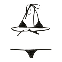 Cherry Love Metallic Sparkly Nano Triangle Bra & Panty Set (LS215)