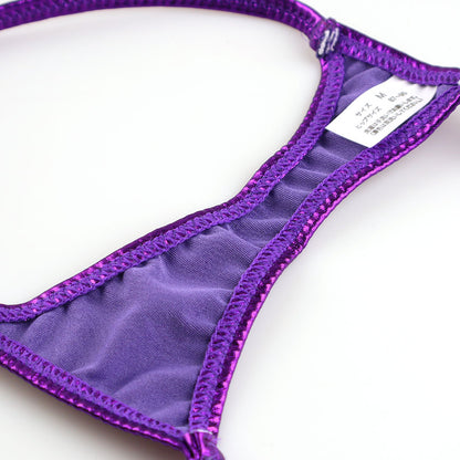 Cherry Love Metallic Sparkly Nano Triangle Bra & Panty Set (LS215)
