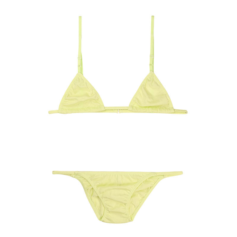 Men's Cotton Triangle Bra & Ultra-Shallow Nano Full Back Set (MBS001)