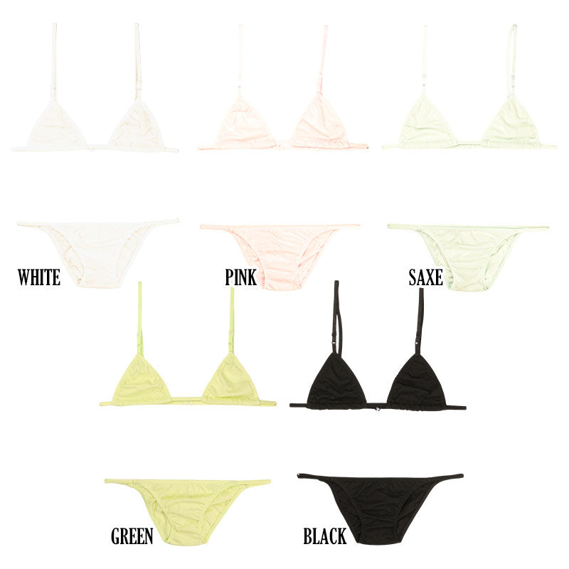 メンズ メンズコットン トライアングルブラ＆極浅nanoフルバックセット MBS001