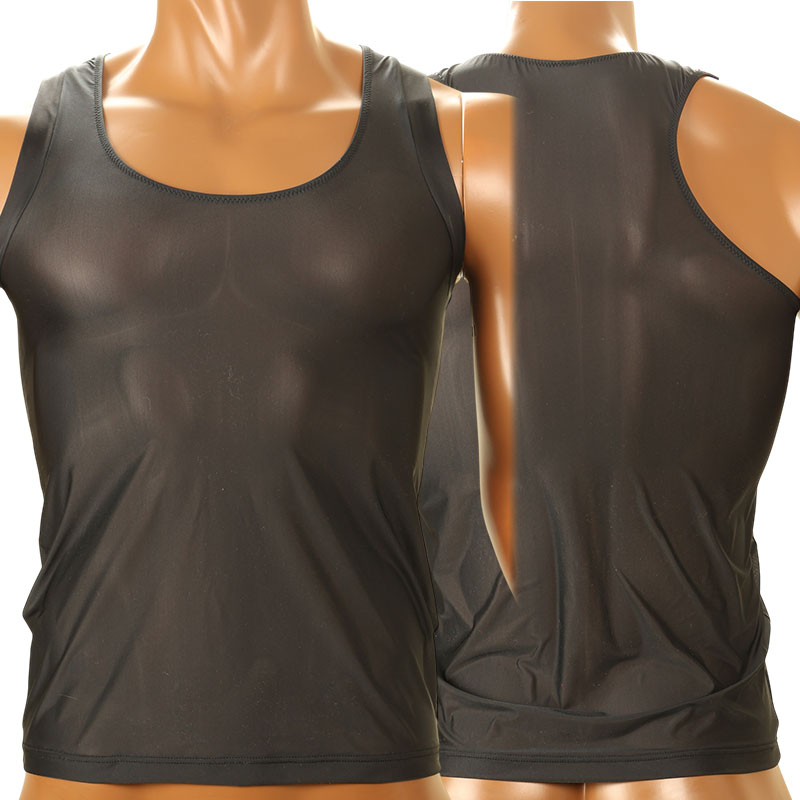 Men's GUS Fabric Ultra-Thin See-Through Tank Top MTT01