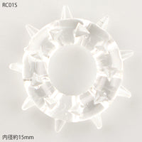 メンズ シリコンコックリング 男性用 持続力アップ 血流サポート トゲトゲ＆イボイボ RC1P