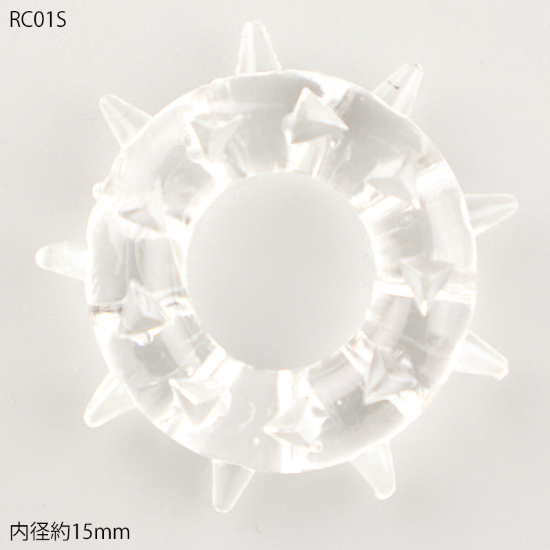 メンズ シリコンコックリング 男性用 持続力アップ 血流サポート トゲトゲ＆イボイボ RC1P