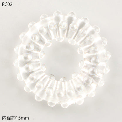 メンズ シリコンコックリング 男性用 持続力アップ 血流サポート トゲトゲ＆イボイボ RC1P