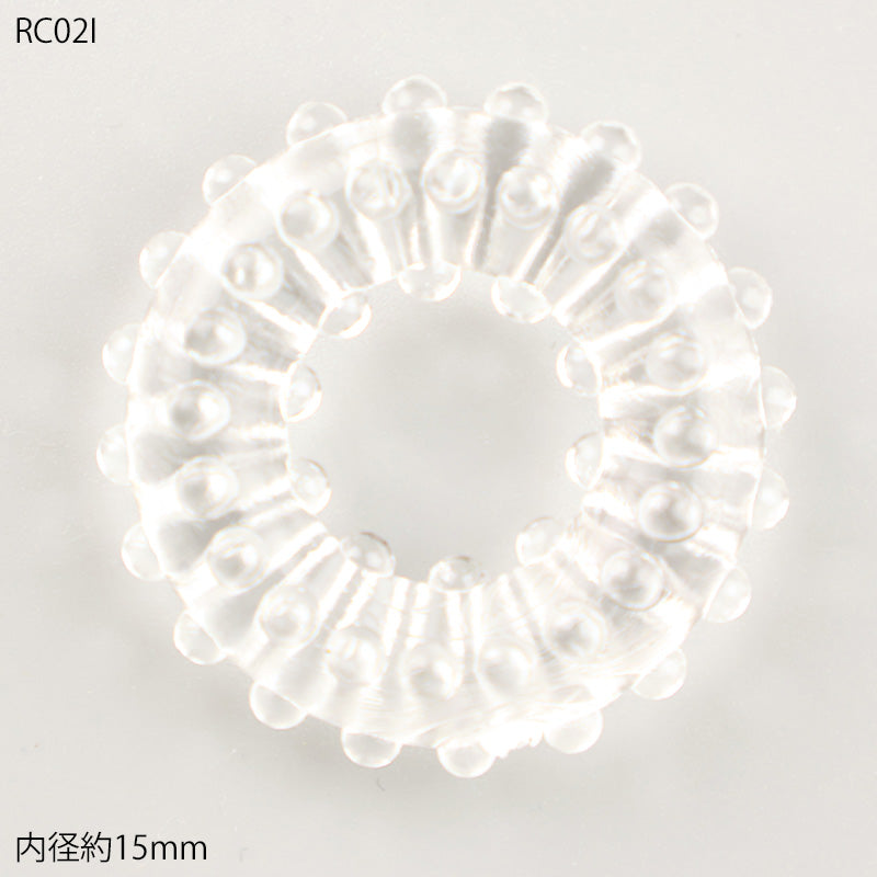メンズ シリコンコックリング 男性用 持続力アップ 血流サポート トゲトゲ＆イボイボ RC1P