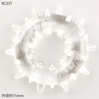 メンズ シリコンコックリング 男性用 持続力アップ 血流サポート トゲトゲ＆イボイボ RC1P